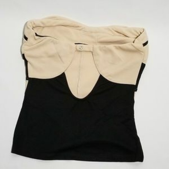 Strapless Black & Nude Top - Picture 2 of 2